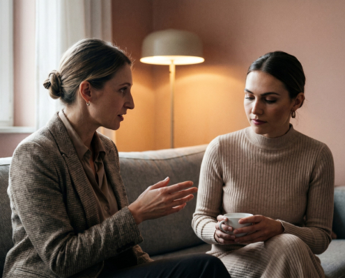 Consulenza estetica professionale - due donne in dialogo
